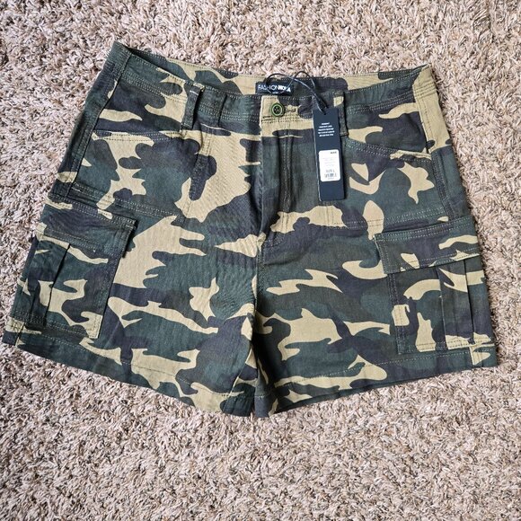 Fashion Nova Pants - Camo Cargo Shorts - Camouflage